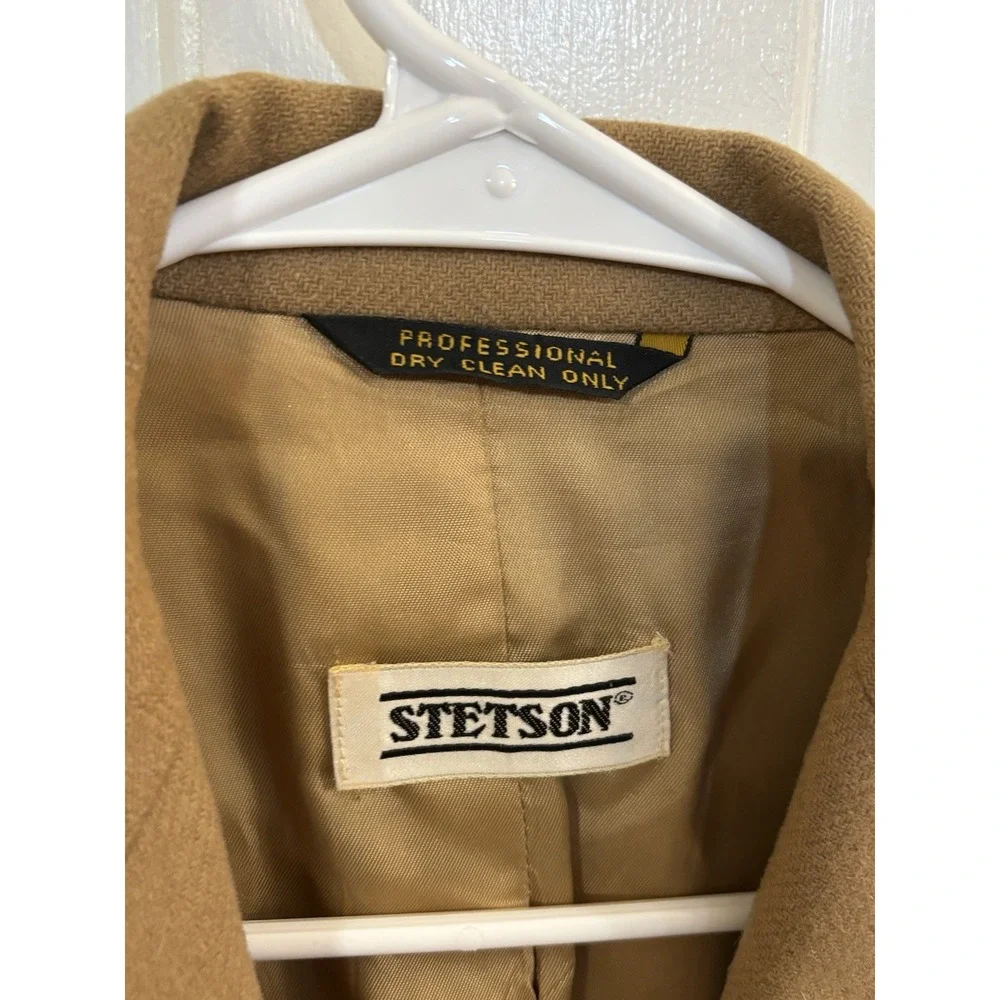 Vintage Western Americano Stetson Women  Wool Blazer Beige Measurements Included
